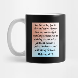 Bible Verse Hebrews 4:12 Mug